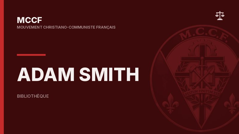Adam Smith.