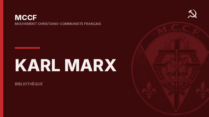 Karl Marx.