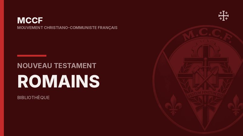 Épître de Paul aux Romains — Nouveau Testament.