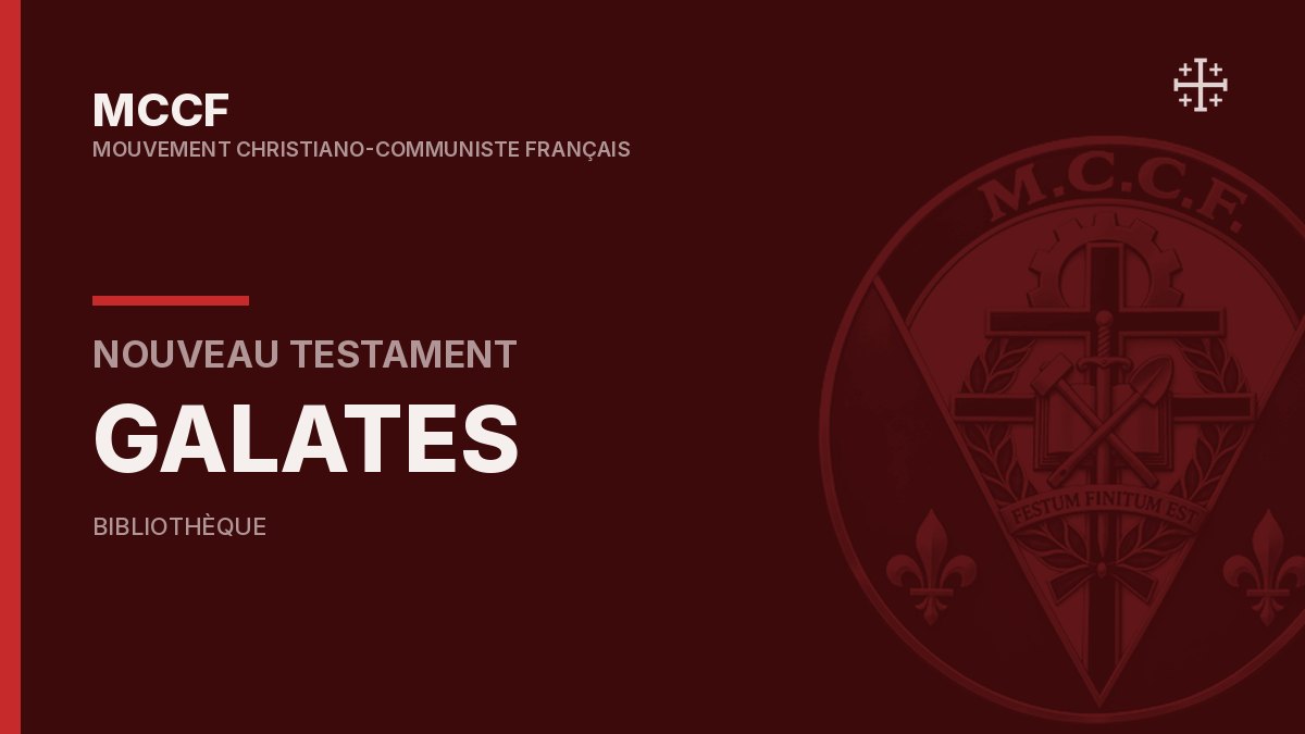 Épître de Paul aux Galates — Nouveau Testament.