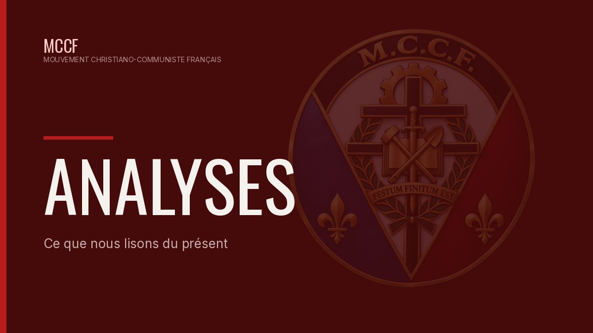 Emblème du MCCF — rubrique Analyses